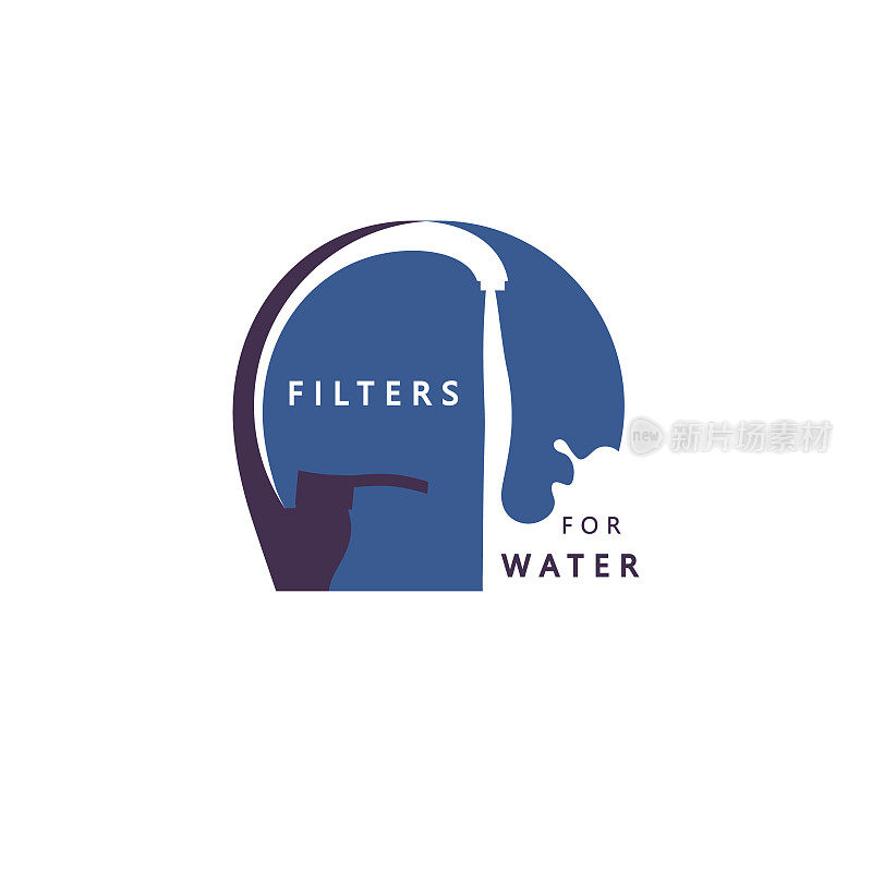 Faucet. Vector flat icon. Icon for a plumbing store, shop, water purification.